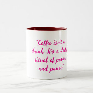 Kaffee-Liebhaber-Tasse Zweifarbige Tasse