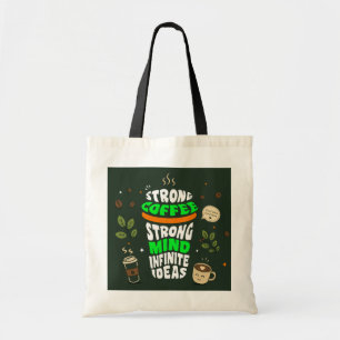 Kaffee-Liebhaber-Typografie-Canvas-Tasche Tragetasche