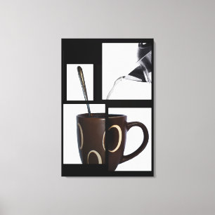 Kaffee-Liebhaber-umhüllte Leinwand