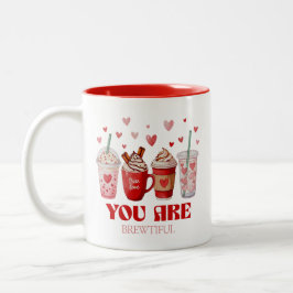 Kaffee-Liebhaber Valentinstag Zweifarbige Tasse