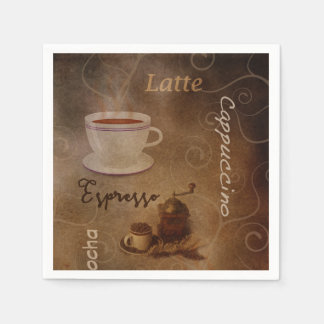 Kaffee-Liebhaber-Wortkunst Serviette