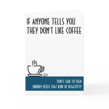 Kaffee-Liebhabers Standard Türkis Karte