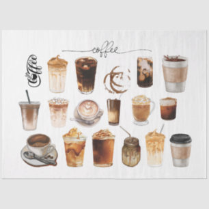 Kaffee liebt Latte Cappuccino Decoupage Papier
