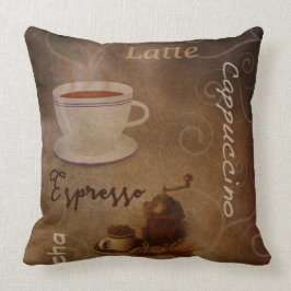 Kaffee liebt Wortart Kissen