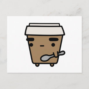 Kaffee & Löffel Postkarte
