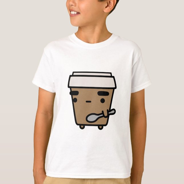 Kaffee & Löffel T-Shirt (Vorderseite)