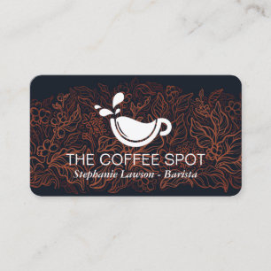 Kaffee-Logo Café Restaurant Visitenkarte