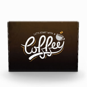 Kaffee Lover Beginnen wir mit einem Kaffee Fotoblock