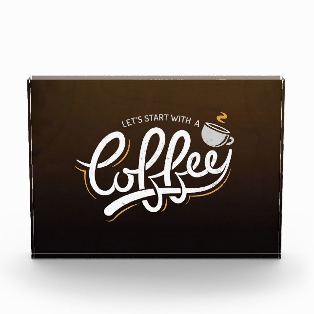 Kaffee Lover Beginnen wir mit einem Kaffee Fotoblock (Vorderseite)