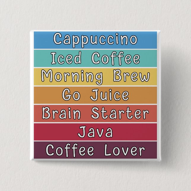 Kaffee Lover Button (Vorderseite)