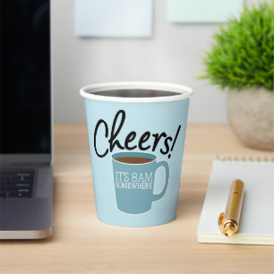 Kaffee Lover - Chef! Irgendwo um 8 Uhr morgens Pappbecher