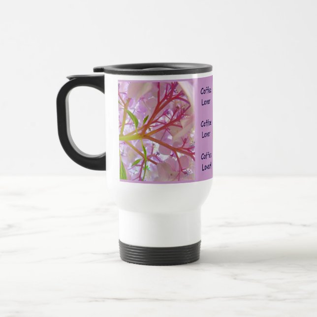 Kaffee Lover! Coffe Tasse Geschenke Pink Hydrangea (Links)