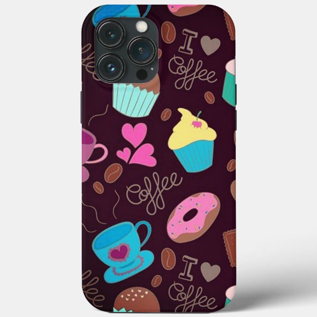 Kaffee Lover Cups & Cupcakes Case-Mate iPhone Hülle (Rückseite)
