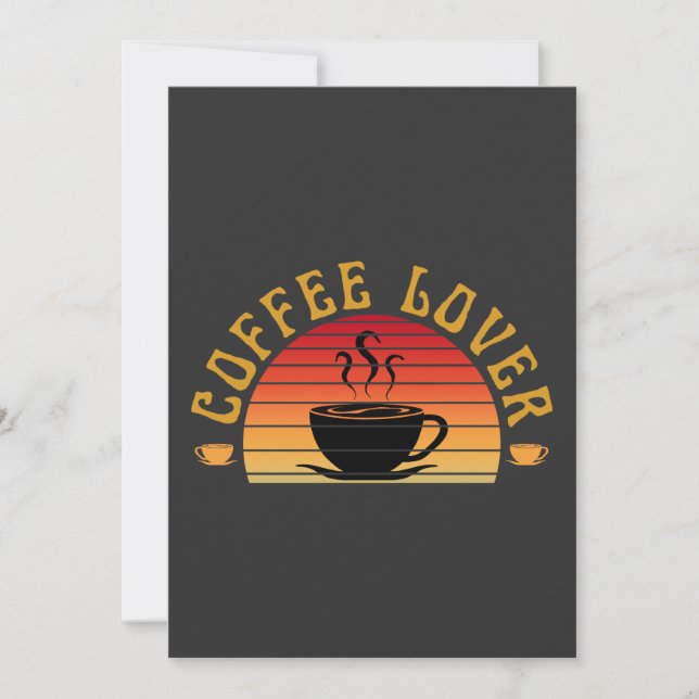 KAFFEE LOVER EINLADUNG (Vorderseite)