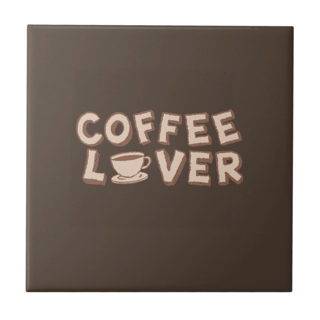 Kaffee Lover Fliese (Vorderseite)