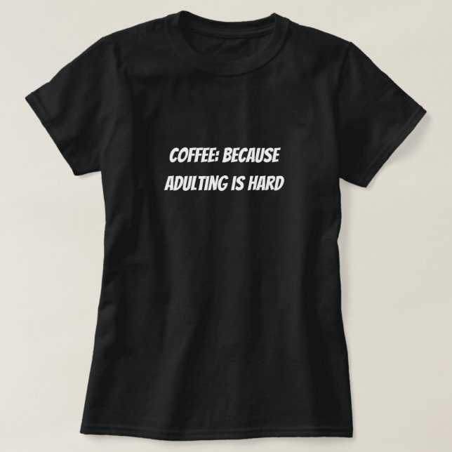 Kaffee Lover - Funny Coffein Addict T-Shirt (Design vorne)