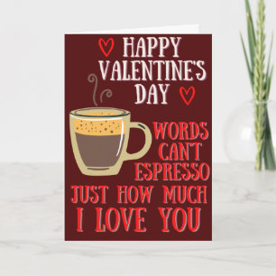 Kaffee Lover Funny Valentine Card Karte