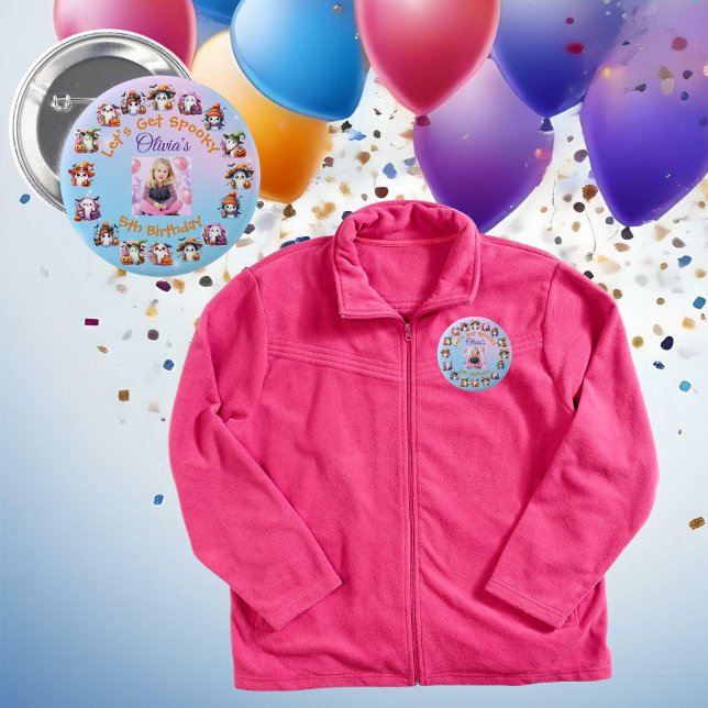 Kaffee Lover Ghost Halloween-Party Button (Von Creator hochgeladen)