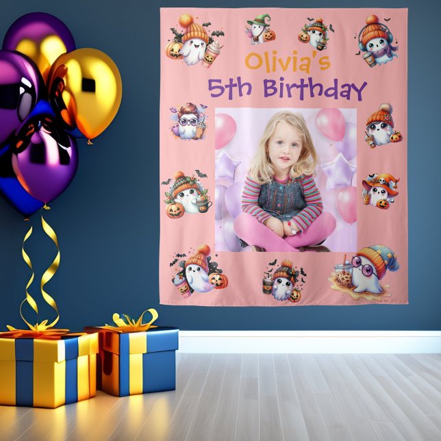 Kaffee Lover Ghost Party Hintergrund für Kinder Pa Wandteppich (Von Creator hochgeladen)