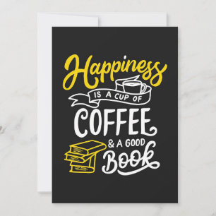 Kaffee Lover Glück ist eine Tasse Kaffee Einladung