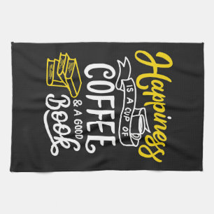 Kaffee Lover Glück ist eine Tasse Kaffee Geschirrtuch