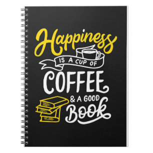 Kaffee Lover Glück ist eine Tasse Kaffee Notizblock