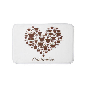 Kaffee Lover Herz Thunder_Cove Badematte
