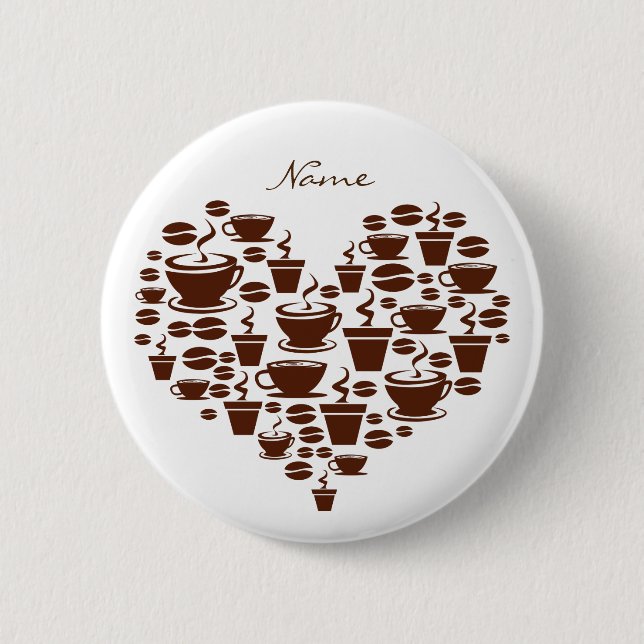 Kaffee Lover Herz Thunder_Cove Button (Vorderseite)