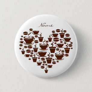Kaffee Lover Herz Thunder_Cove Button