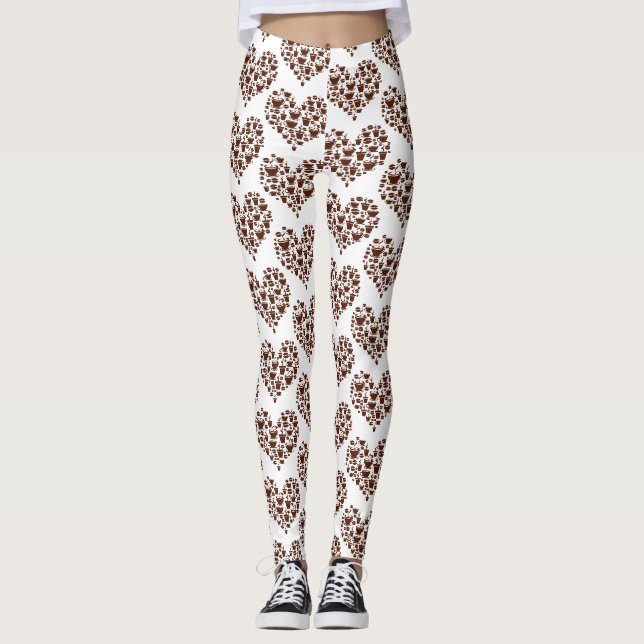 Kaffee Lover Herz Thunder_Cove Leggings (Vorderseite)