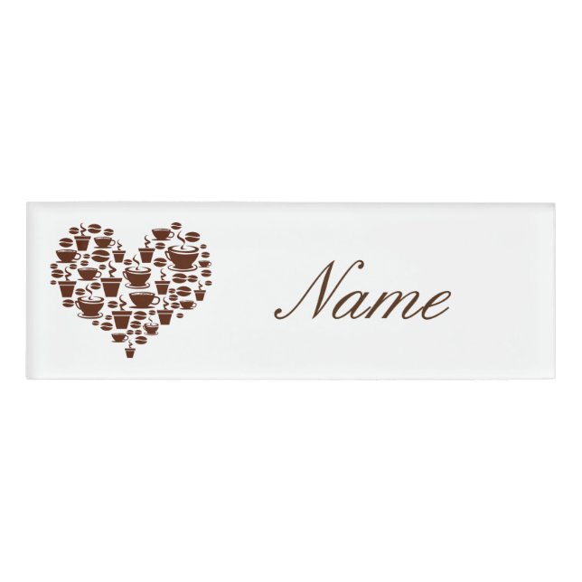 Kaffee Lover Herz Thunder_Cove Namenschild (Vorderseite)