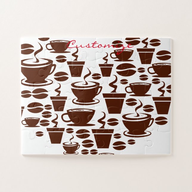 Kaffee Lover Herz Thunder_Cove Puzzle (Horizontal)