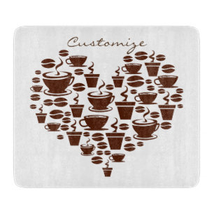 Kaffee Lover Herz Thunder_Cove Schneidebrett