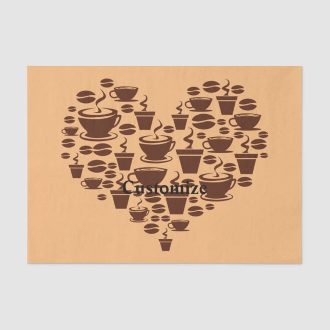 Kaffee Lover Herz Thunder_Cove Seidenpapier (Vorderseite)