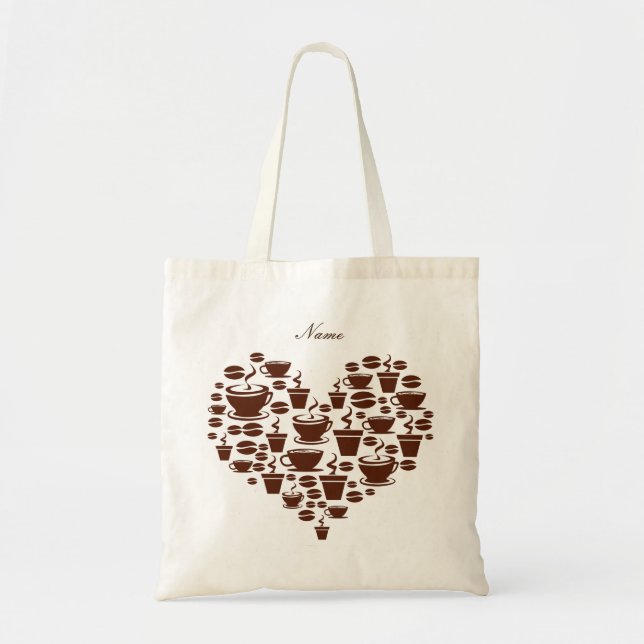 Kaffee Lover Herz Thunder_Cove Tragetasche (Vorne)
