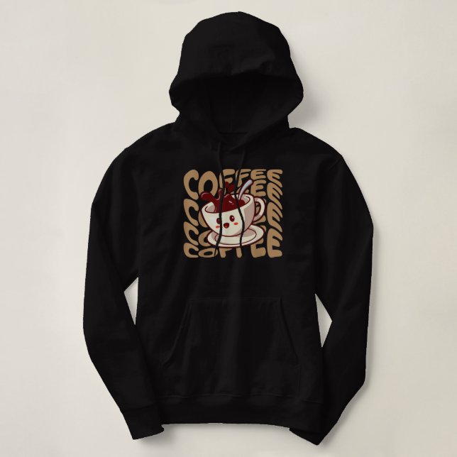 Kaffee Lover Hoodie (Design vorne)