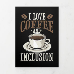 Kaffee Lover I Liebe Kaffee und Inklusive Dreifach Gefaltete Karte