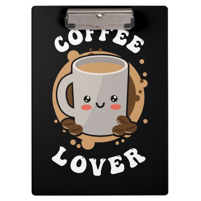 Kaffee Lover Kaffee Cappuccino Lover Klemmbrett (Vorderseite)