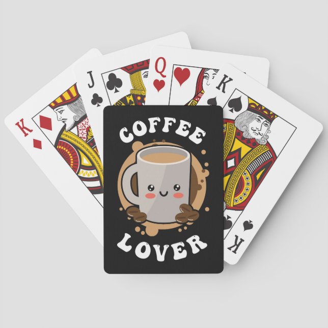 Kaffee Lover Kaffee Cappuccino Lover Spielkarten (Rückseite)