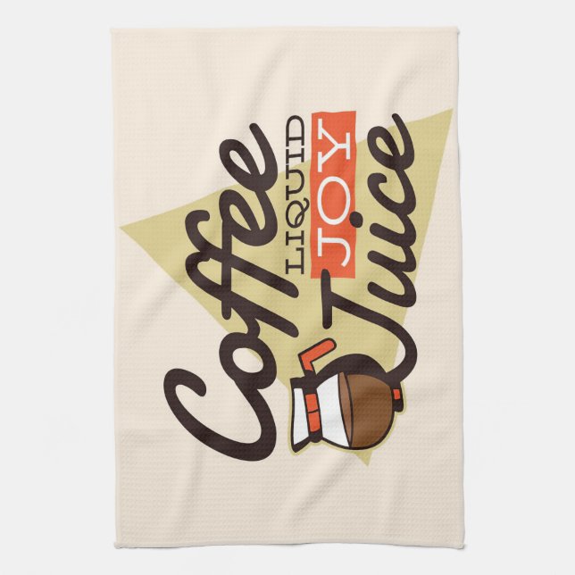 Kaffee Lover Kaffee ist flüssige Joy Geschirrtuch (Vertikal)