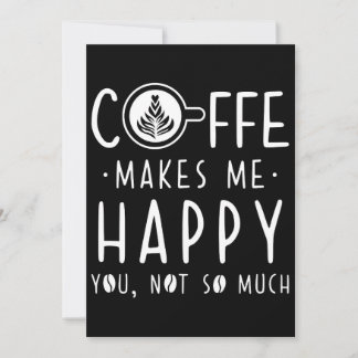 Kaffee Lover-Kaffee macht mich glücklich Dankeskarte