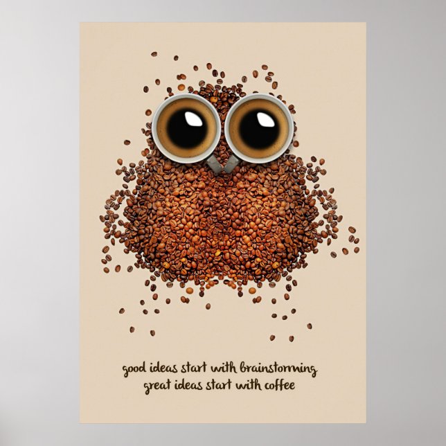 Kaffee Lover Kaffee Poster (Vorne)