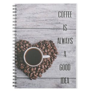 Kaffee Lover Kaffee sind immer gute Ideen Notizblock