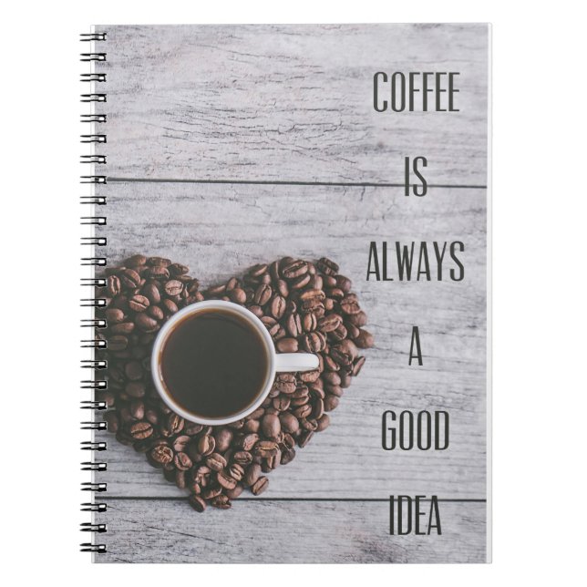 Kaffee Lover Kaffee sind immer gute Ideen Notizblock (Vorderseite)