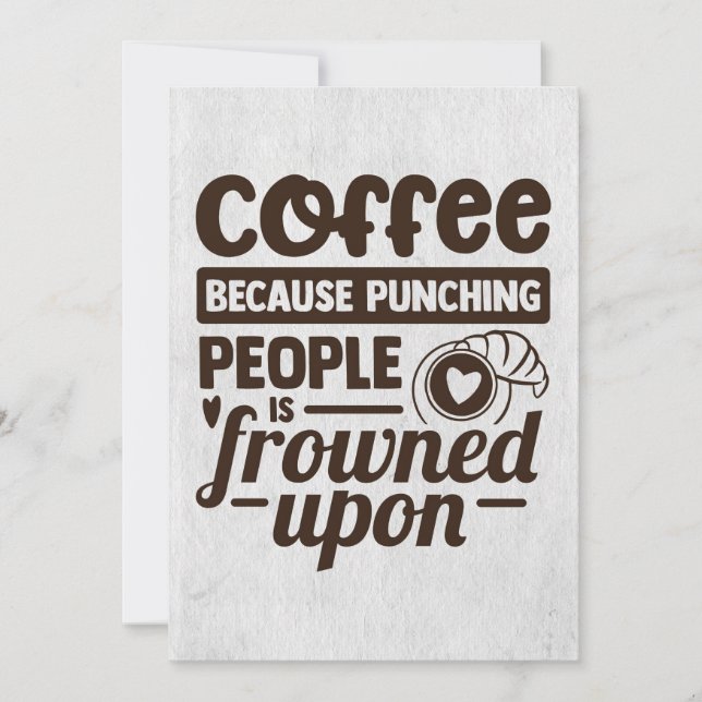 Kaffee Lover-Kaffee, weil die Leute Save The Date (Vorderseite)