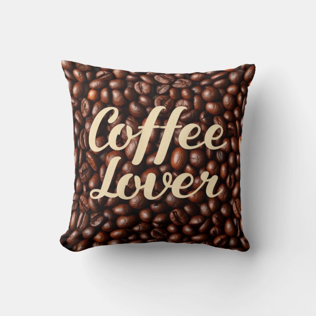 Kaffee Lover Kissen (Vorderseite)