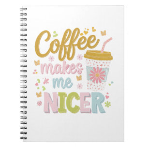 Kaffee Lover koffeinierter Leopard-Kaffee macht mi Notizblock