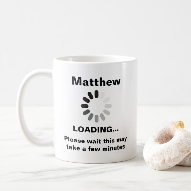 Kaffee Lover Laden ...Personalisiert Kaffeetasse (Mit Donut)