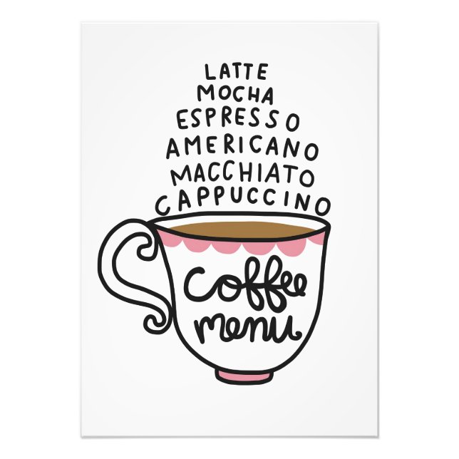 Kaffee-Lover-Menü Fotodruck (Vorne)