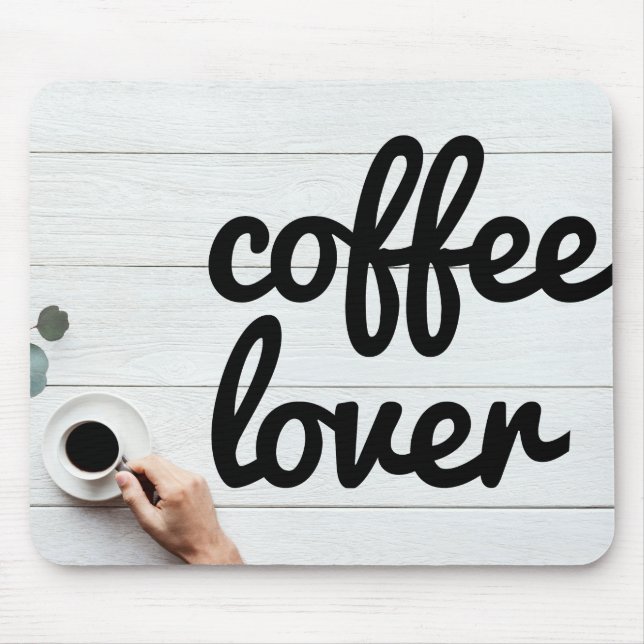 Kaffee Lover Mouse Tampe Mousepad (Vorne)